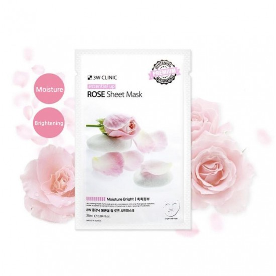 3W Clinic Essential Up Rose Sheet Mask