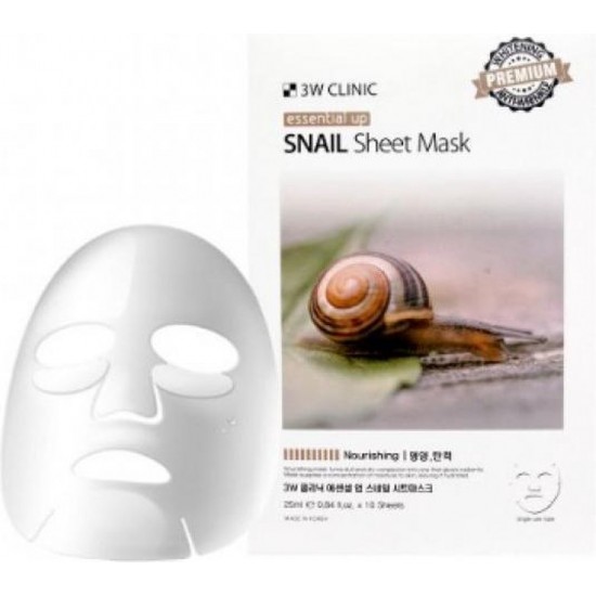 3W Clinic Essential Up Snail Sheet Mask