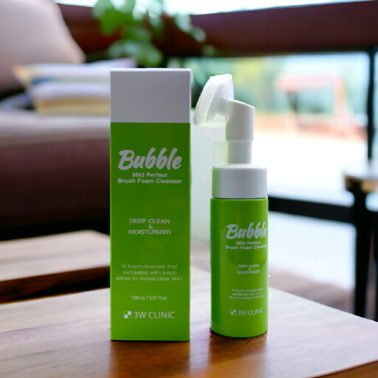 3W CLINIC Mild Perfect Bubble Brush Foam Cleanser 150ml