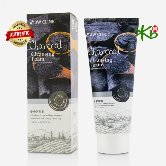 3W Clinic Charcoal Cleansing Foam