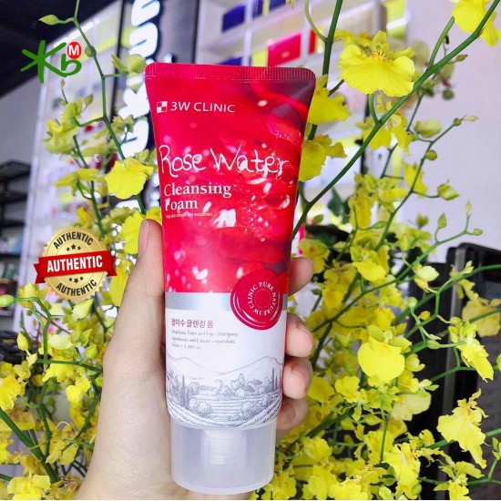 3w Clinic Rose Water Cleansing Foam