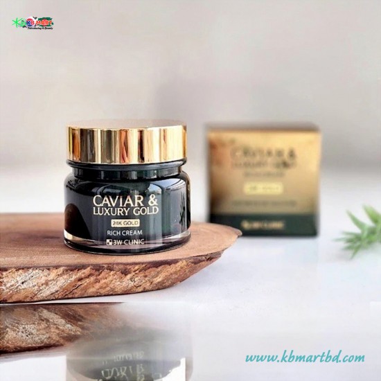 3W Clinic Caviar & Luxury Gold Rich Cream 100ml