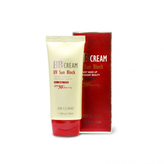 3W Clinic BB Cream UV Sun Block SPF 50+ PA+++