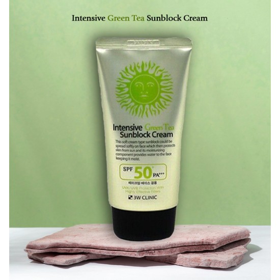 3W Clinic Intensive Green Tea Sunblock Cream