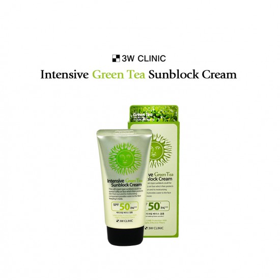 3W Clinic Intensive Green Tea Sunblock Cream