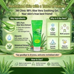 3W Clinic 98% Aloe Vera Soothing Gel 120ml