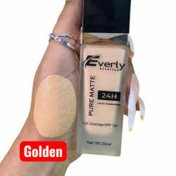 Everly Beauties Pure Matte Full Coverage Foundation (Golden)