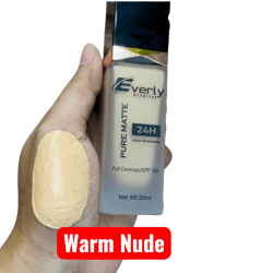 Everly Beauties Pure Matte Full Coverage Foundation (Warm nude)