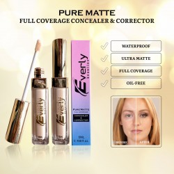 Everly Beauties Pure Matte Full Coverage Concealer (Warm Beige)