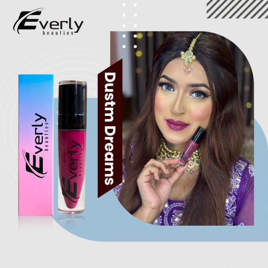 Everly long Lasting Ultra Matte liquid Lipstick (Dustm dreams)