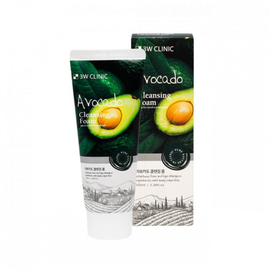 3W Clinic Avocado Cleansing Foam