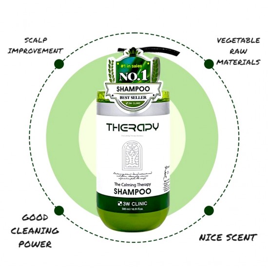 3W Clinic The Calming Therapy Shampoo 500ml