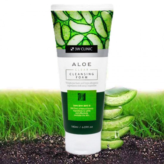 3w Clinic Aloe Clear Cleansing Foam
