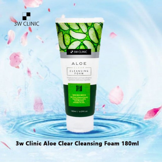 3w Clinic Aloe Clear Cleansing Foam