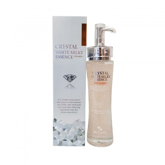 3w clinic crystal white milky essence vitamin 150ml