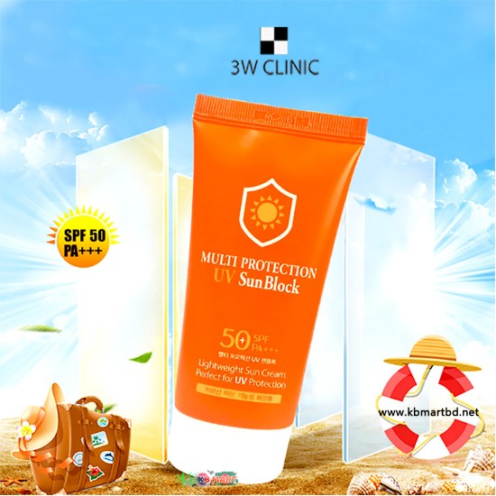 3W Clinic Multi Protection UV SunBlock SPF50+ PA+++