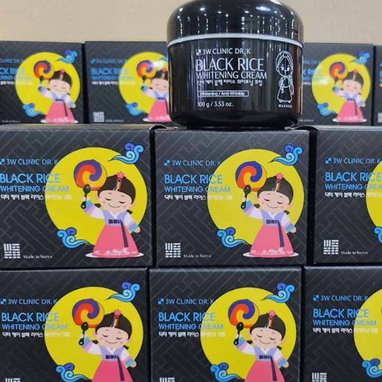 3W Clinic Dr. K Black Rice Whitening Cream