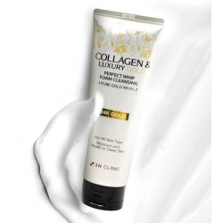 3W Clinic Collagen & Luxury Gold Perfect Whip Foam Cleansing 180g