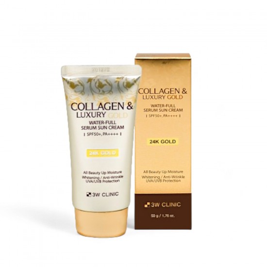 3W Clinic Collagen & Luxury Gold Water-Full Serum Sun Cream 50g