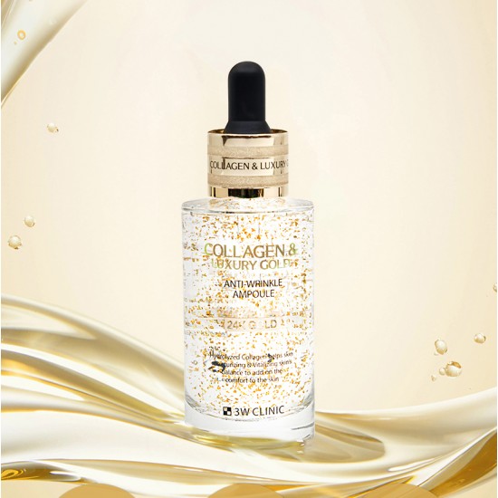 3w clinic collagen & Luxury 24K Gold Anti Wrinkle Ampoule 55ml