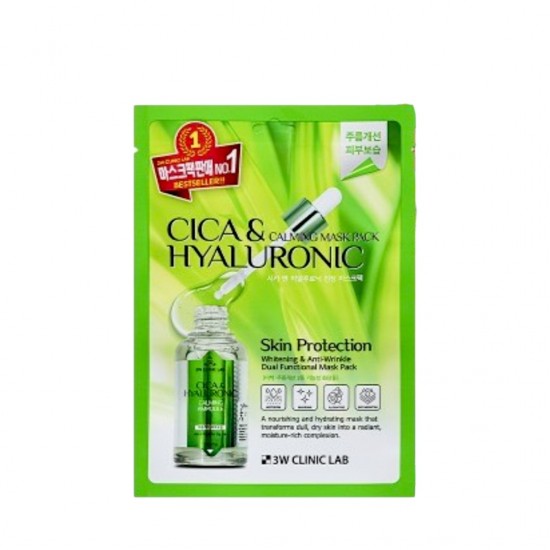 3W Clinic Cica & Hyaluronic Soothing Mask Pack