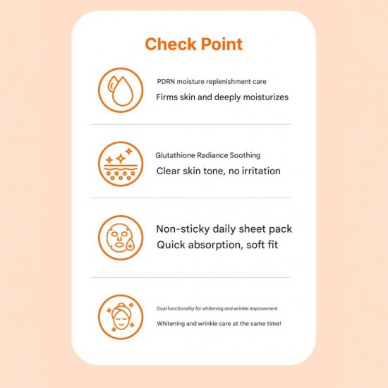 3W Clinic PDRN Dual Effect Mask Pack