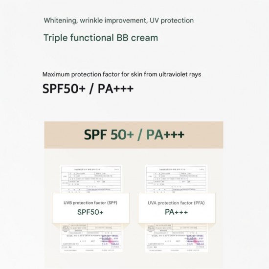 3W CLINIC Caviar & Luxury Gold BB Cream SPF50+ PA+++ 50ml