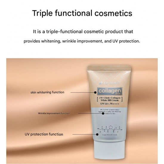 3W CLINIC Collagen White BB Cream SPF50+ PA++++