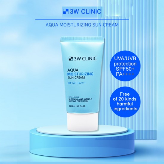 3W Clinic Aqua Moisture Sun Cream spf50+ pa++++ 50ml