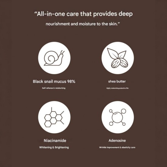 3W Clinic Black Snail 98 All In One Cream 100ml