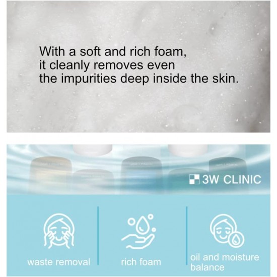 3W Clinic Collagen Clear Cleansing Foam 180ml
