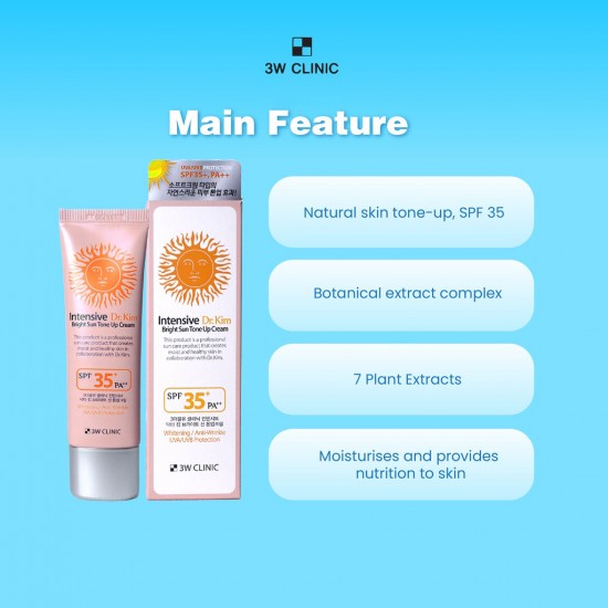 3W Clinic intensive Dr.Kim Bright sun Tone up Cream