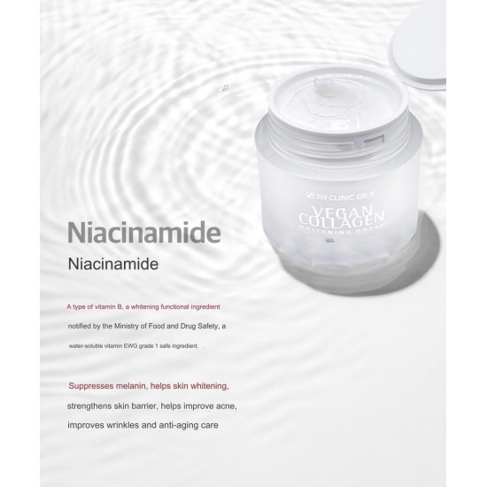 3W CLINIC Dr.K Vegan Collagen Whitening Cream 55g