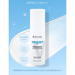 3W CLINIC Premium Vegan Intensive Light Sun Serum SPF50+ PA+++ 50ml