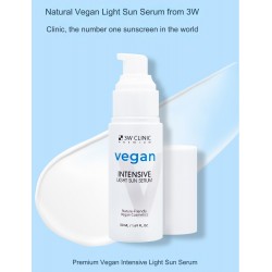 3W CLINIC Premium Vegan Intensive Light Sun Serum SPF50+ PA+++ 50ml