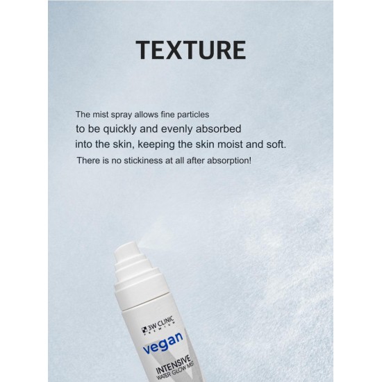 3W Clinic Premium Vegan Intensive Water Glow Mist 100ml