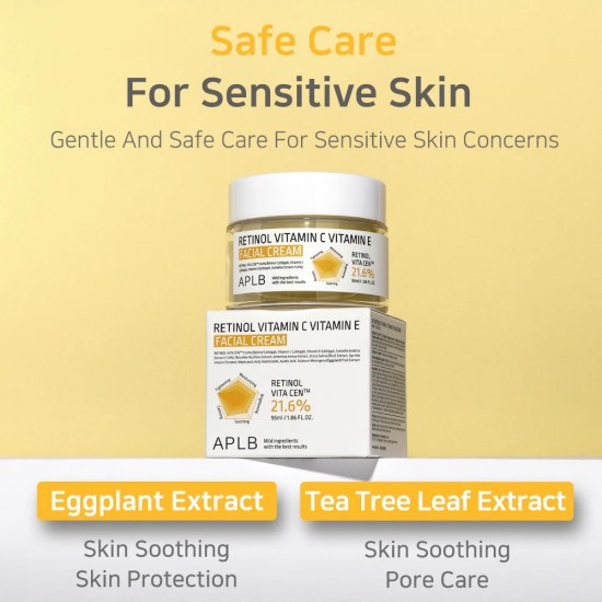 APLB Retinol Vitamin C Vitamin E Facial Cream 55ml