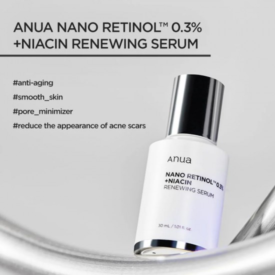 Anua Nano Retinol 0.3% + Niacin Renewing Serum 30ml