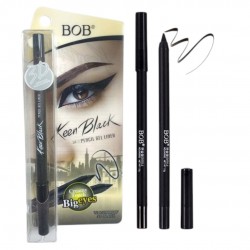 BOB Keen Black 24H Pencil Gel Eyeliner (Waterproof & Smudge Proof)