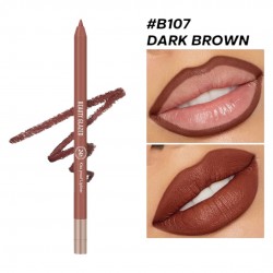 BEAUTY GLAZED Waterproof & Long Lasting Lip Liner B107 Dark Brown