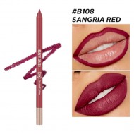 BEAUTY GLAZED Waterproof & Long Lasting Lip Liner B108 Sangria Red