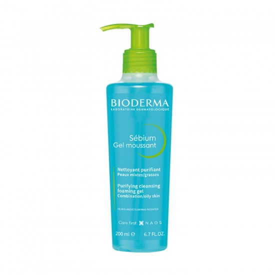 Bioderma Sebium Gel Moussant Purifying Foaming Gel 200ml