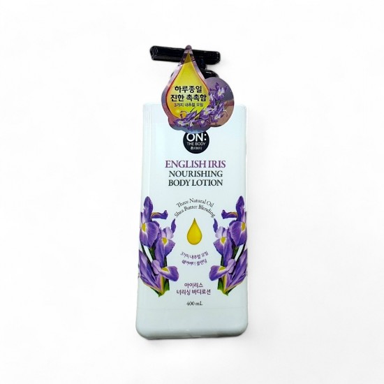 on the body english iris nourishing body lotion 400ml