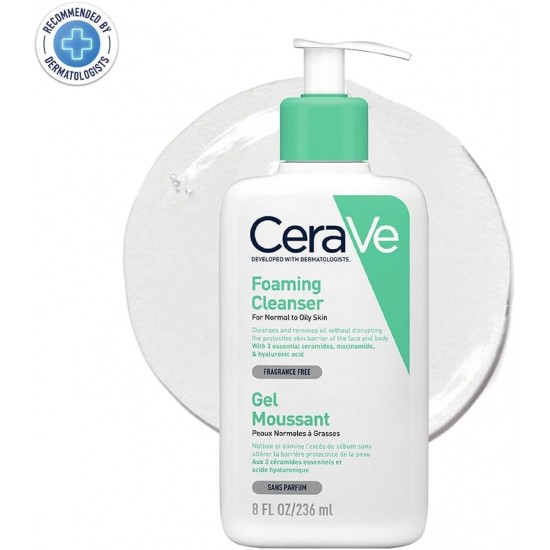 Cerave Foaming Facial Cleanser For normal To Oily Skin 236ml