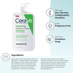 CeraVe Hydrating Cream To Foam Cleanser 87ml