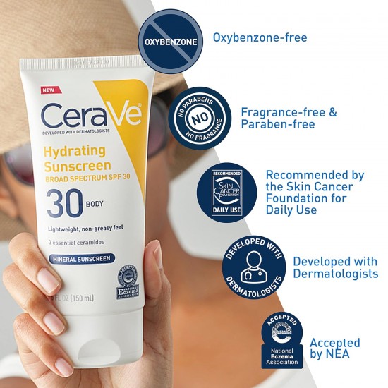 CeraVe Hydrating Mineral Sunscreen SPF 30 Face Sheer Tint