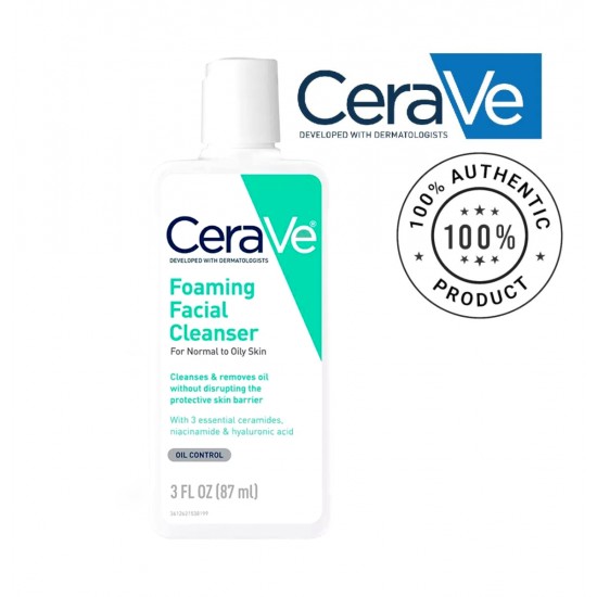 Cerave Foaming Facial Cleanser For normal To Oily Skin 87ml