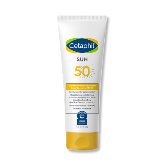 Cetaphil Sheer Mineral Sunscreen Broad Spectrum SPF 50 89ml