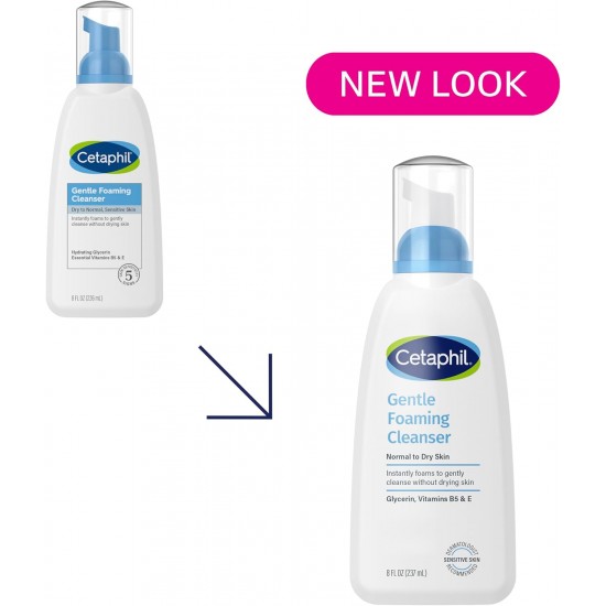 Cetaphil Gentle Foaming Cleanser For Dry to Normal Sensitive_Skin 236ml
