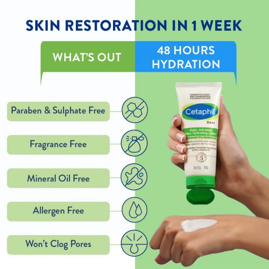 Cetaphil DAM Daily Advance Ultra Hydrating Lotion 100gm